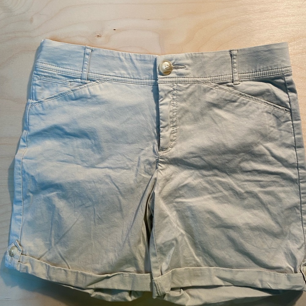 Khakis & Co Easy Waist Shorts Stretch Size 8 (GQ)